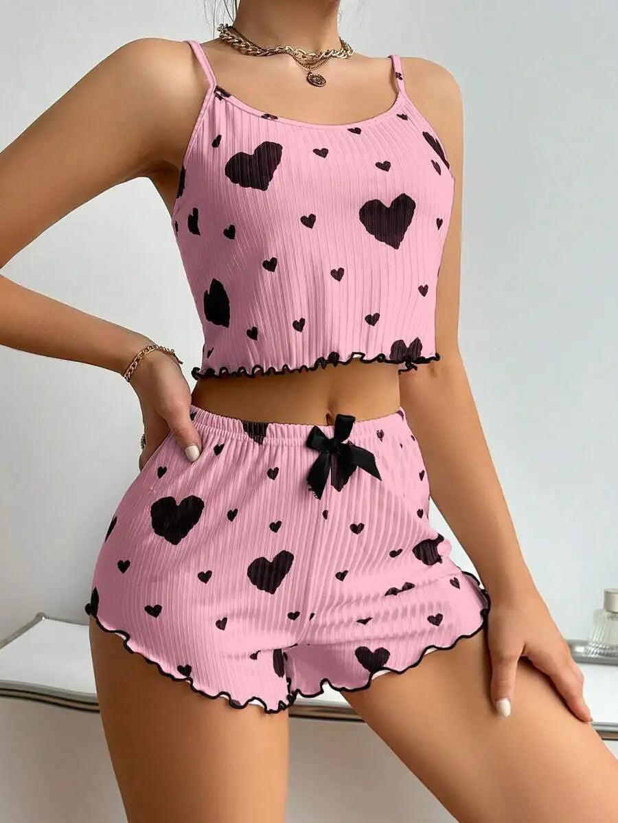 Comfy Heart Pajama Set