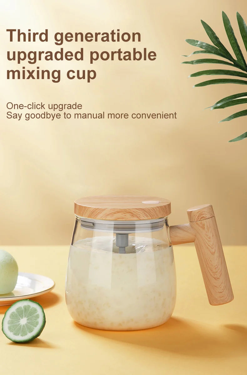 400ML Automatic Stirring Cup Mug Rechargeable Portable Coffee Electric Stirring Rotating Magnetic Home Drinking Tools Equipment