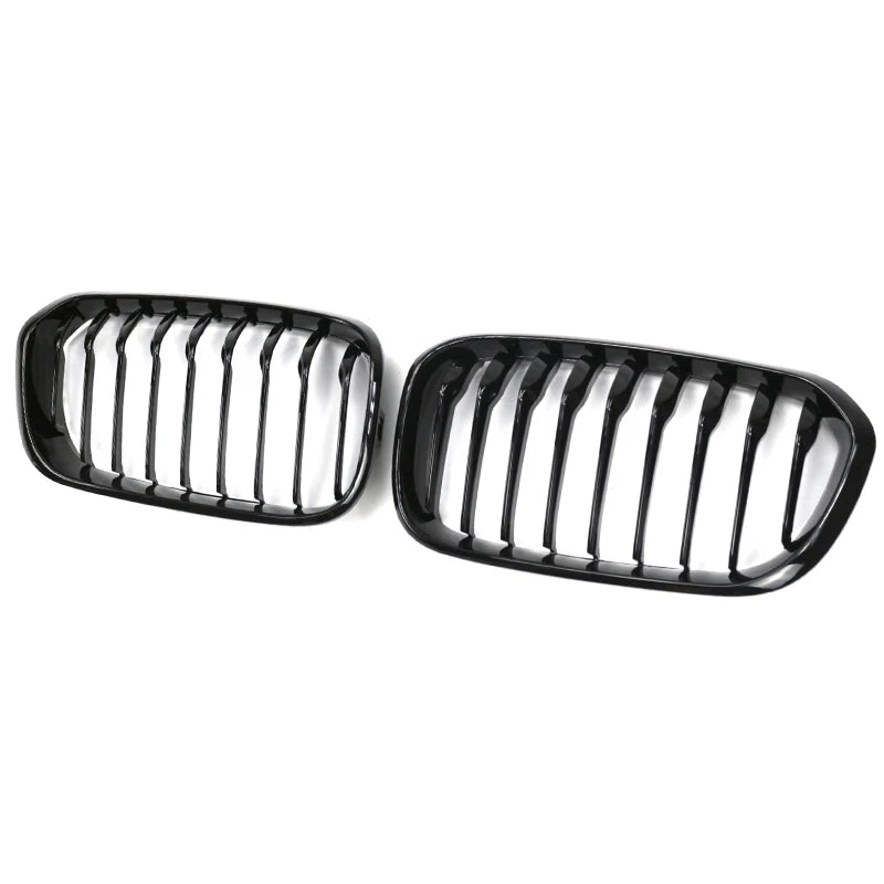 Front Bumper Racing Radiator Mesh Grill For BMW 1 Series F20 F21 Facelift 2015-2019 Year Gloss Matte Black M Color Carbon Print