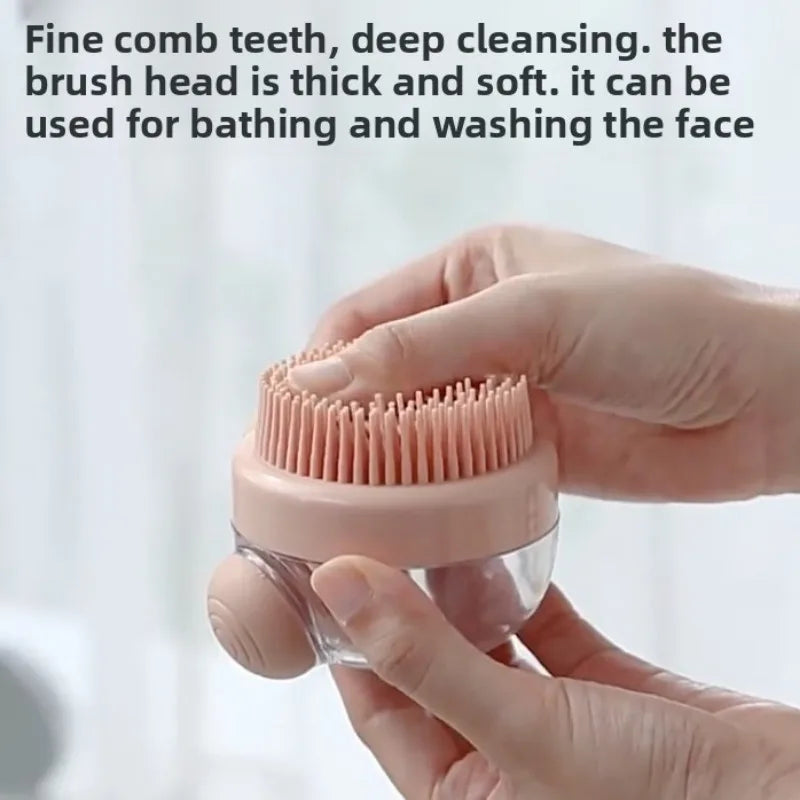 1Pc Hair washing comb liquid shampoo brush head cleaning massage tool pet bathing head scratcher