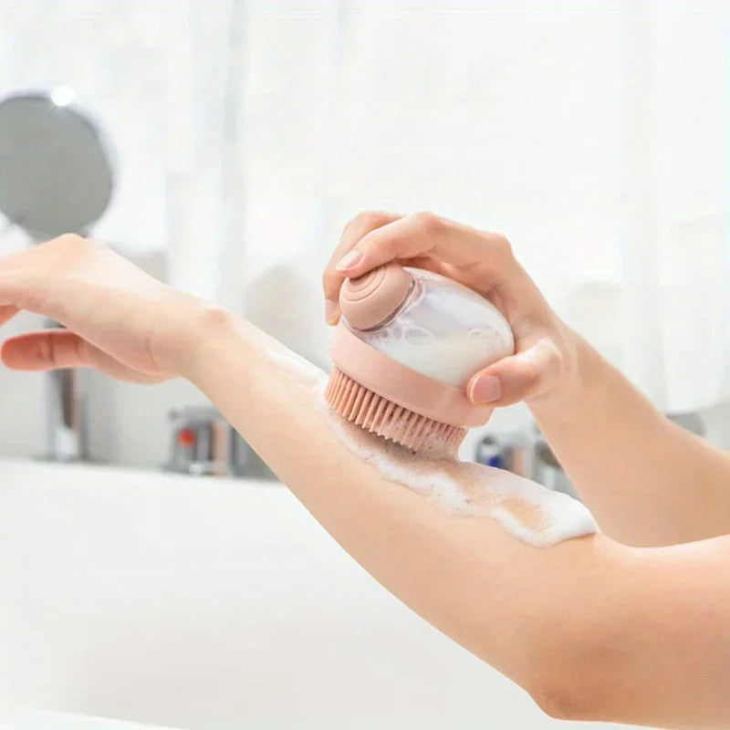 1Pc Hair washing comb liquid shampoo brush head cleaning massage tool pet bathing head scratcher