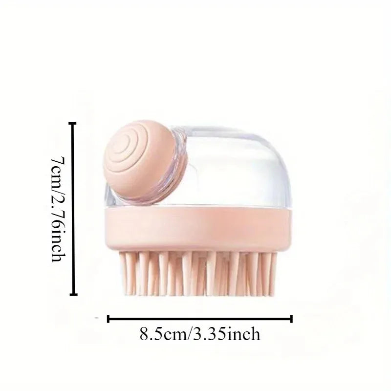 1Pc Hair washing comb liquid shampoo brush head cleaning massage tool pet bathing head scratcher