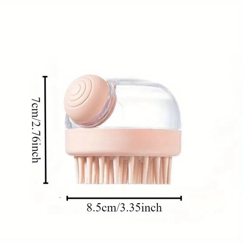1Pc Hair washing comb liquid shampoo brush head cleaning massage tool pet bathing head scratcher