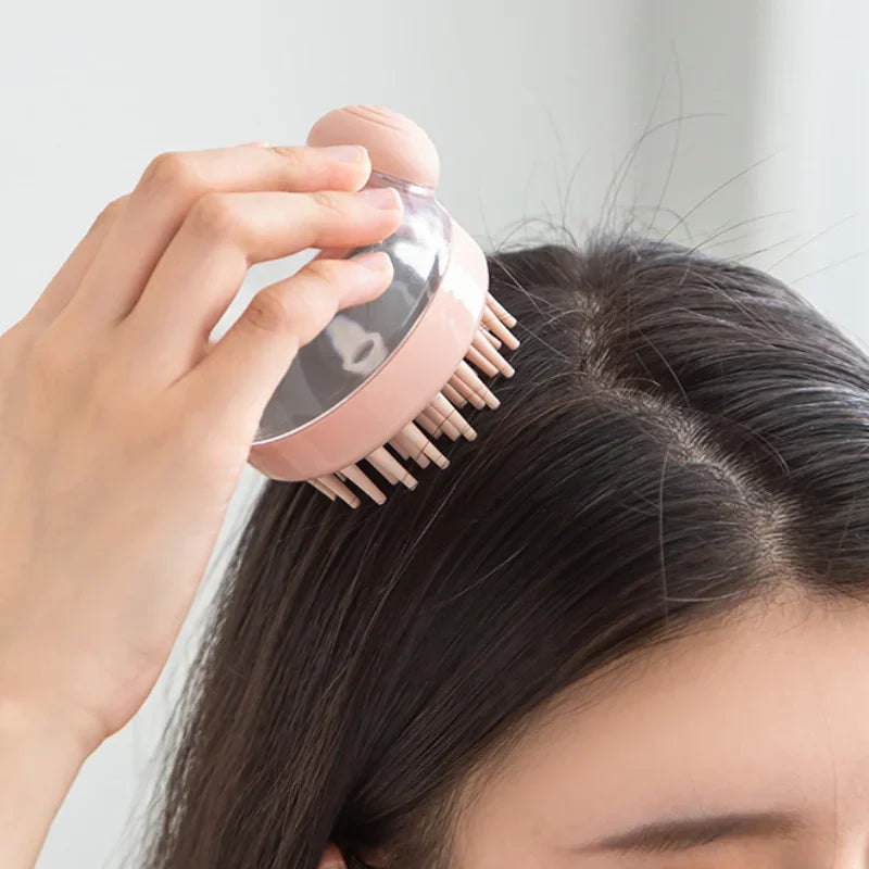 1Pc Hair washing comb liquid shampoo brush head cleaning massage tool pet bathing head scratcher