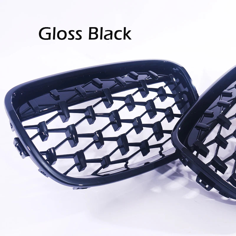 Front Bumper Star Grille Chrome Black Diamond Grill For BMW 1 Series F20 F21 Pre-Facelift  2011-2014 116i 118i 120i Accessories