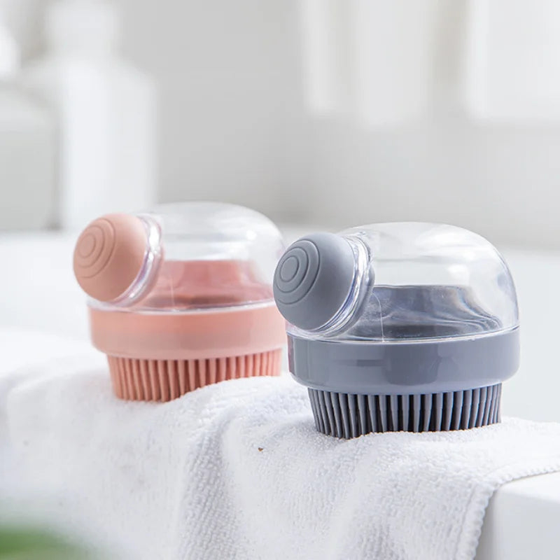 1Pc Hair washing comb liquid shampoo brush head cleaning massage tool pet bathing head scratcher