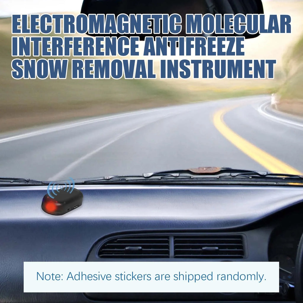 Car Solar Electromagnetic Molecular Interference Antifreeze Device Snow Removal Instrument Windshield Deicer Defog Winter
