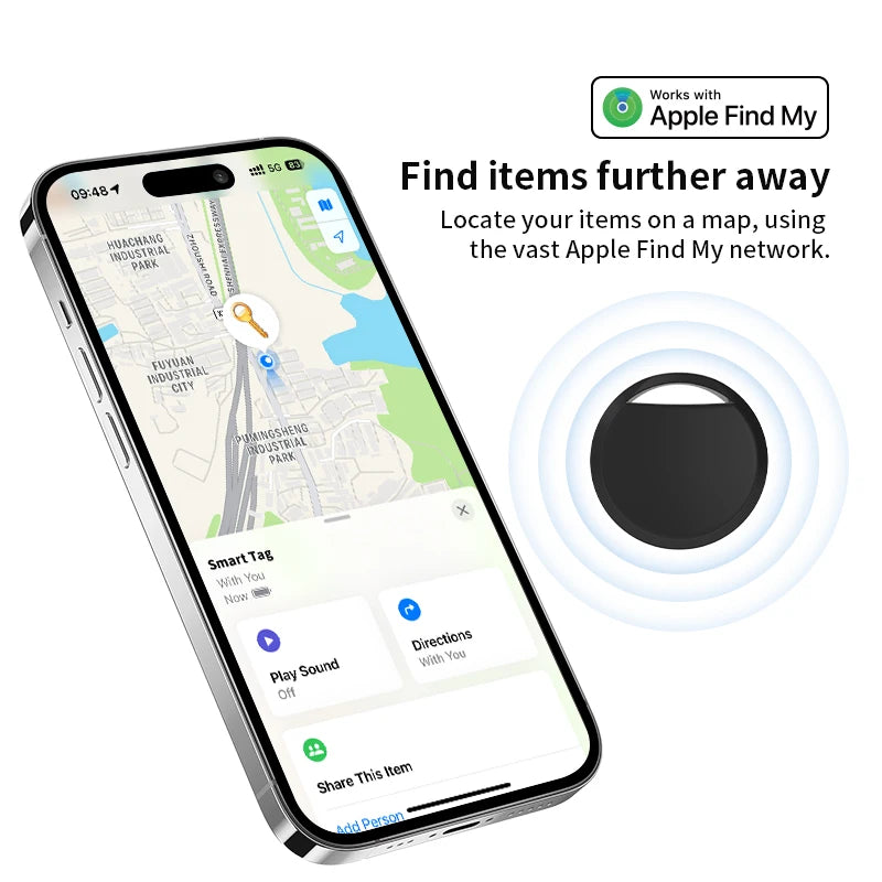 4pcs Mini Anti-lose Tracker For Apple Airtag Replacemen Via Find My Bluetooth GPS Tracker For Luggage Ios MFi Key Pet Car Finder