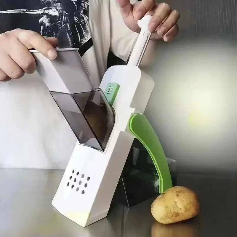 5 In 1 Vegetable Cutter Strip Cutter Adjustable Thickness Multi-Function Vegetable Cutter Safe Kitchen Accessories Gadget