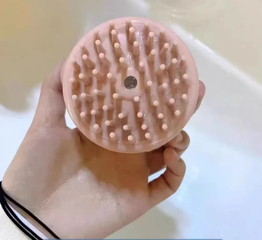 1Pc Hair washing comb liquid shampoo brush head cleaning massage tool pet bathing head scratcher