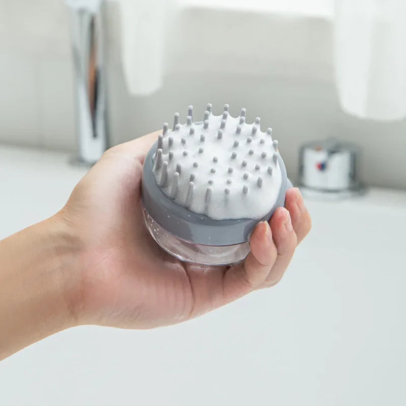 1Pc Hair washing comb liquid shampoo brush head cleaning massage tool pet bathing head scratcher