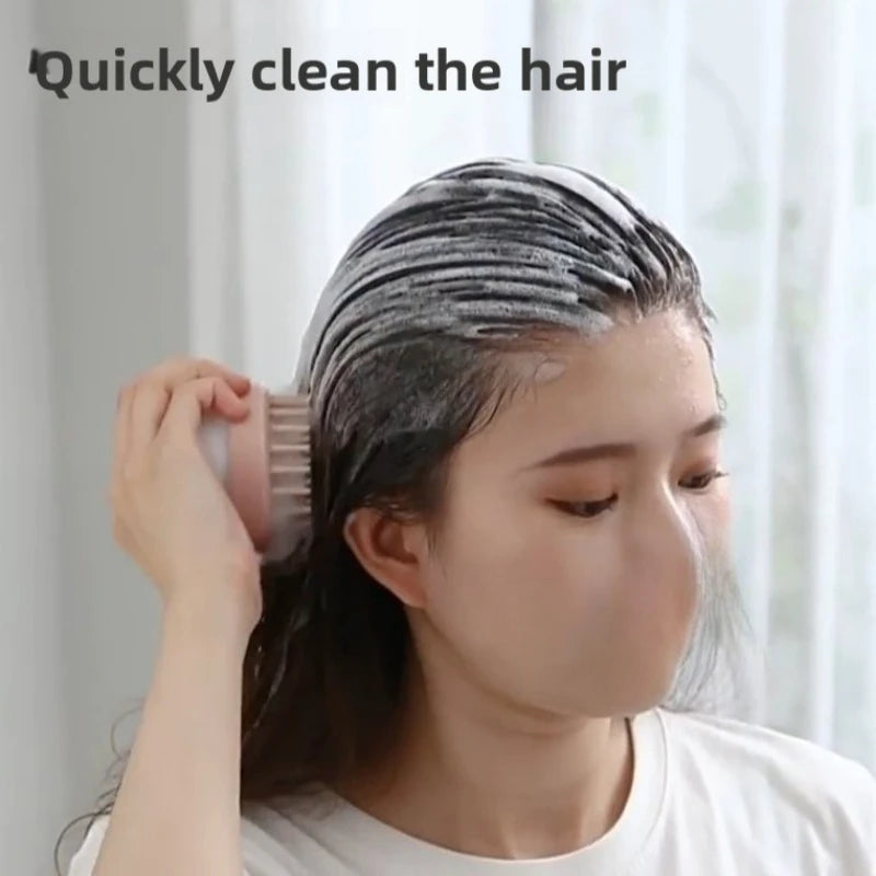 1Pc Hair washing comb liquid shampoo brush head cleaning massage tool pet bathing head scratcher