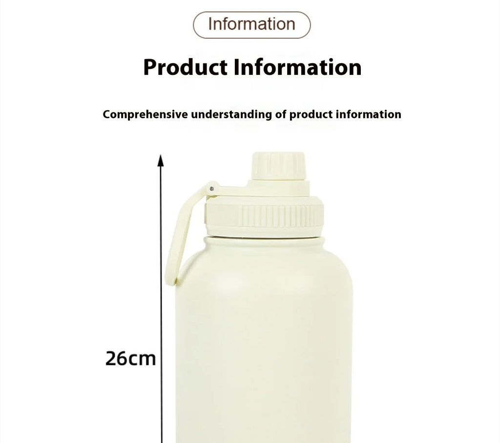 Custom logo 32 oz Double Wall Stainless Steel Insulated 3 in 1 Dog Pet Travel Water Bottle with Bowl