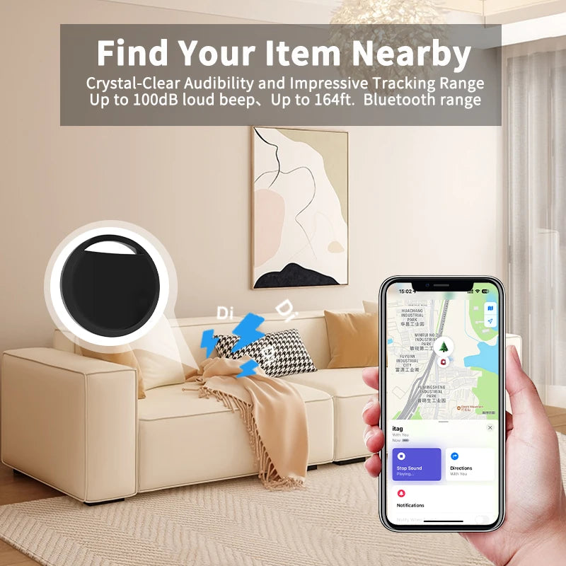 4pcs Mini Anti-lose Tracker For Apple Airtag Replacemen Via Find My Bluetooth GPS Tracker For Luggage Ios MFi Key Pet Car Finder