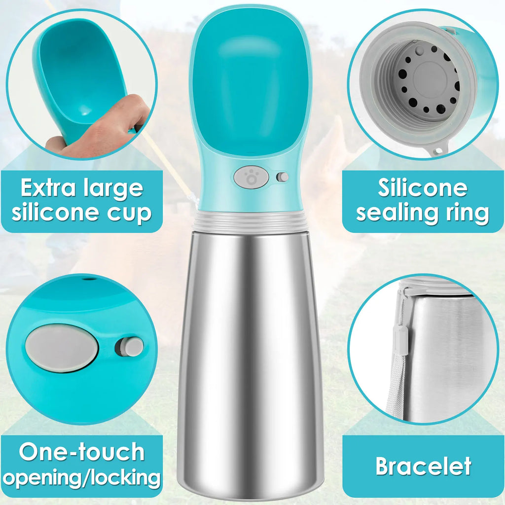 Dog Water Bottles Portable Pet Dogs Cats Water Dispenser Leak Proof Drinking Container Large Capacity Pet Water Supplies
