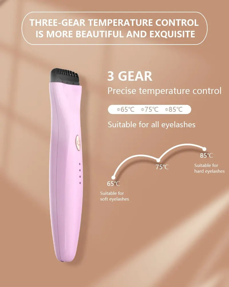 5D Electric Heated Eyelash Curler Premium Effective Heating Eyelash Curler USB Rechargeable Eyelash Ironer Long-lasting Curler