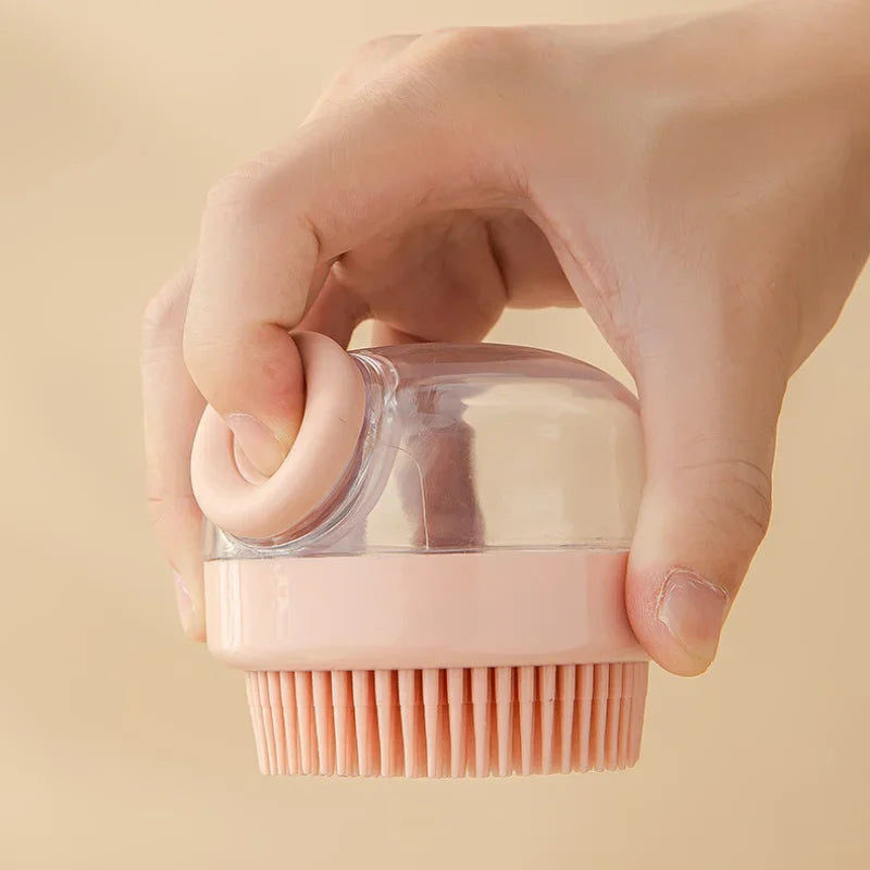 1Pc Hair washing comb liquid shampoo brush head cleaning massage tool pet bathing head scratcher