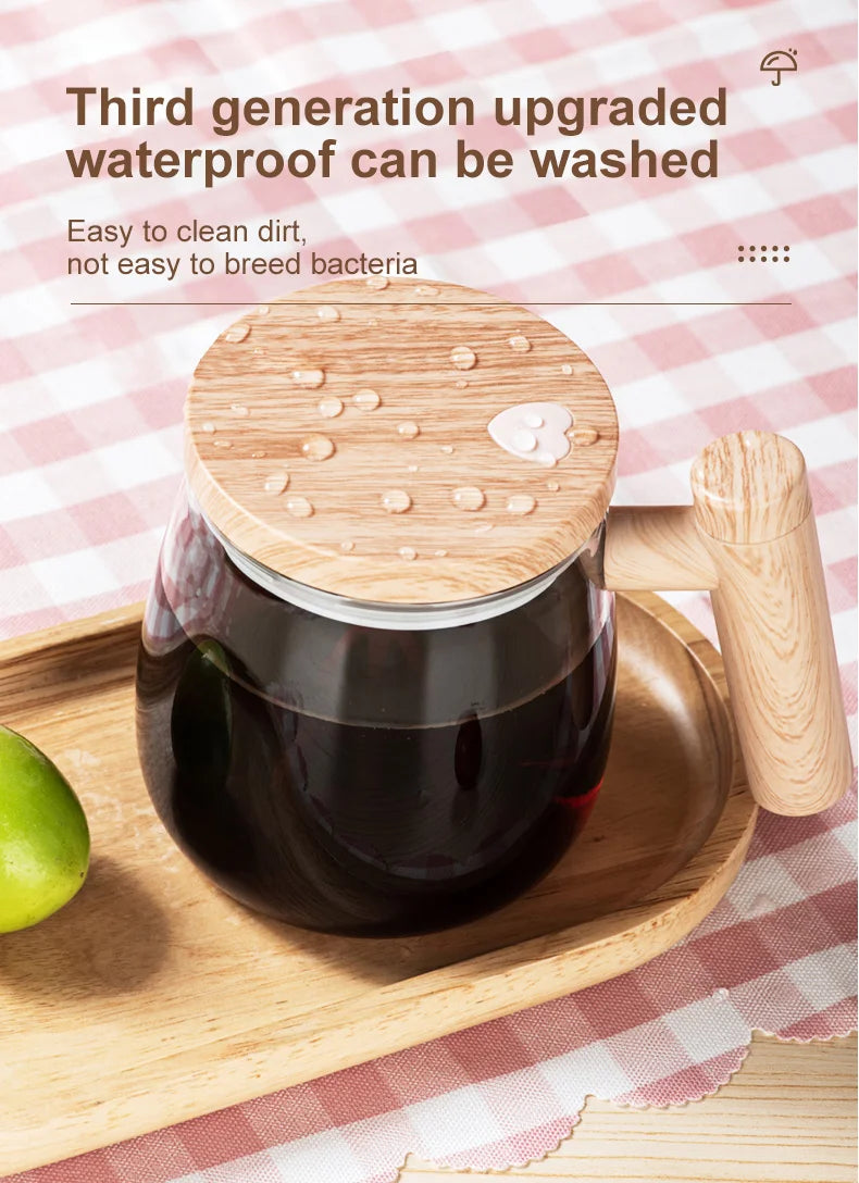 400ML Automatic Stirring Cup Mug Rechargeable Portable Coffee Electric Stirring Rotating Magnetic Home Drinking Tools Equipment