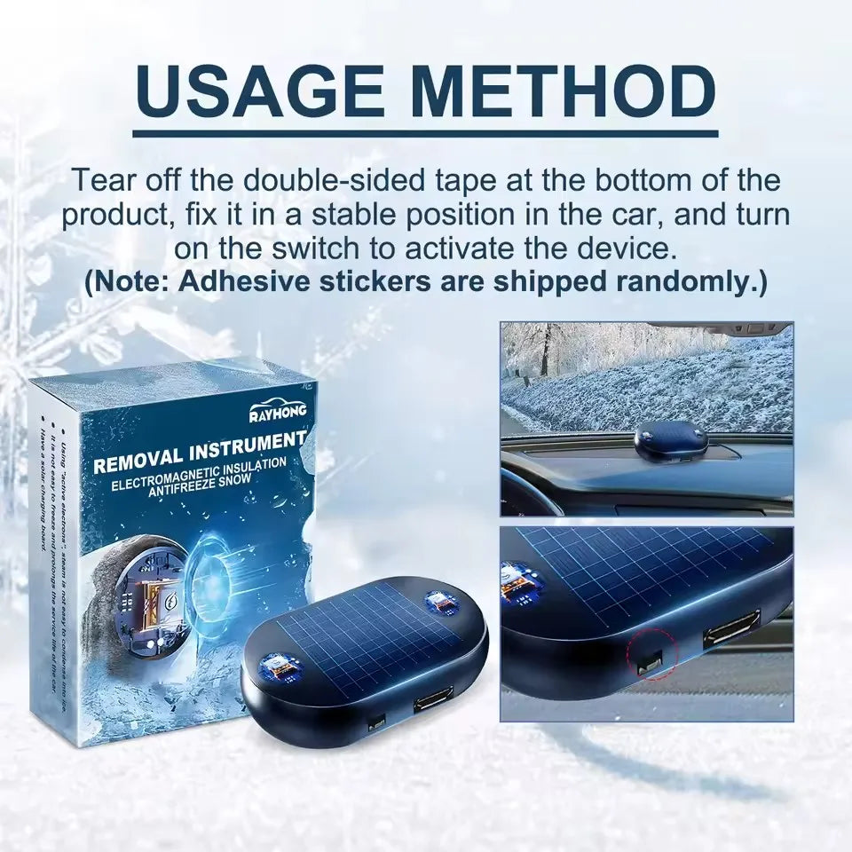 Anti Frost Car, Car Interference Anti-Frost Device, Electromagnetic Molecular Interference Antifreeze Snow Removal Tool, Windscr